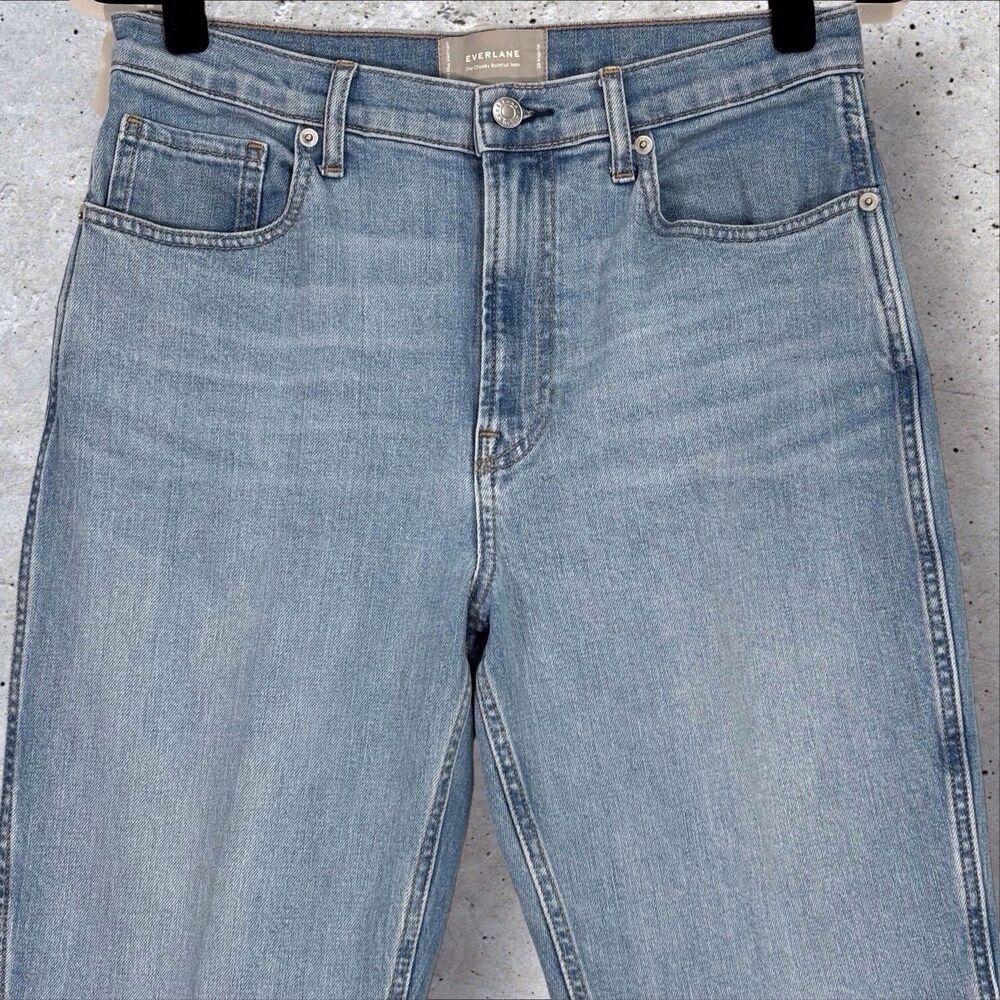 Everlane Cheeky Bootcut Jeans Women’s Size 29 Reg Light Wash 29x28.5 High Rise - Picture 3 of 8